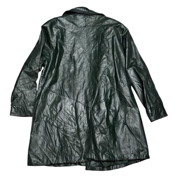 VINTAGE PELLE LEATHER Retro Business Casual Streetwear Coat Jacket Womens Medium - Picture 2 of 6